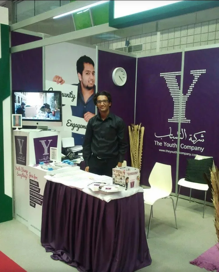 Mahmoud at The Youth Company breast cancer awareness outreach